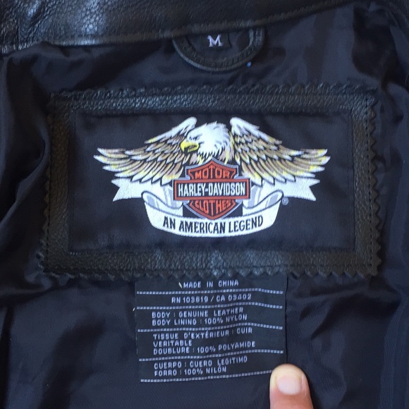 Harley-Davidson Leather Cafe Racer Riding Jacket - Picture 6 of 14